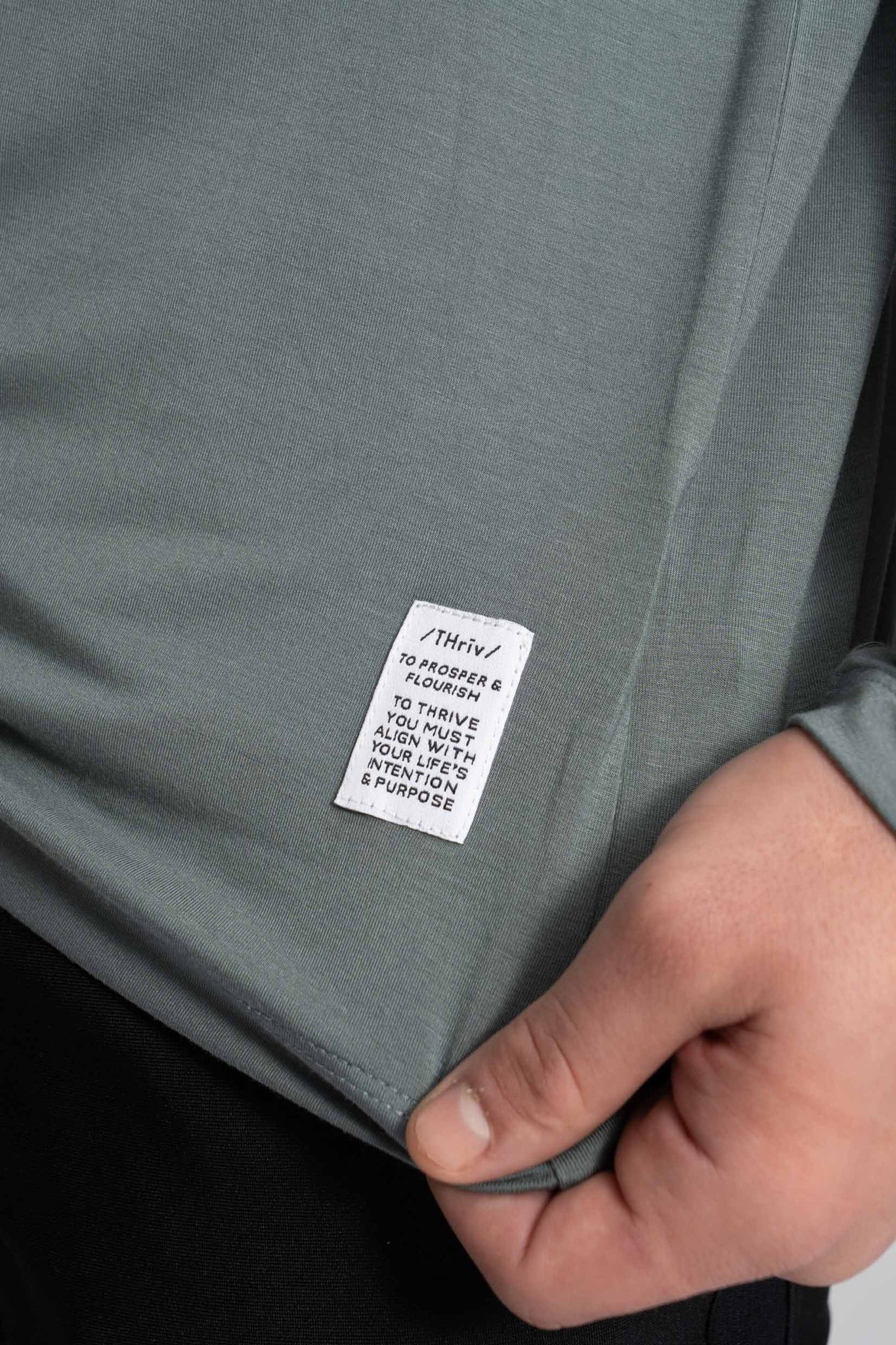 The Thrive Long-Sleeve - Dusty Marine