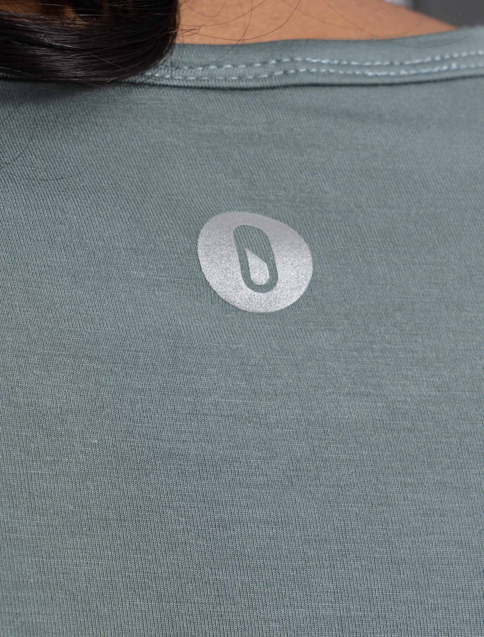 Thrive Crop Long-Sleeve - Dusty Marine