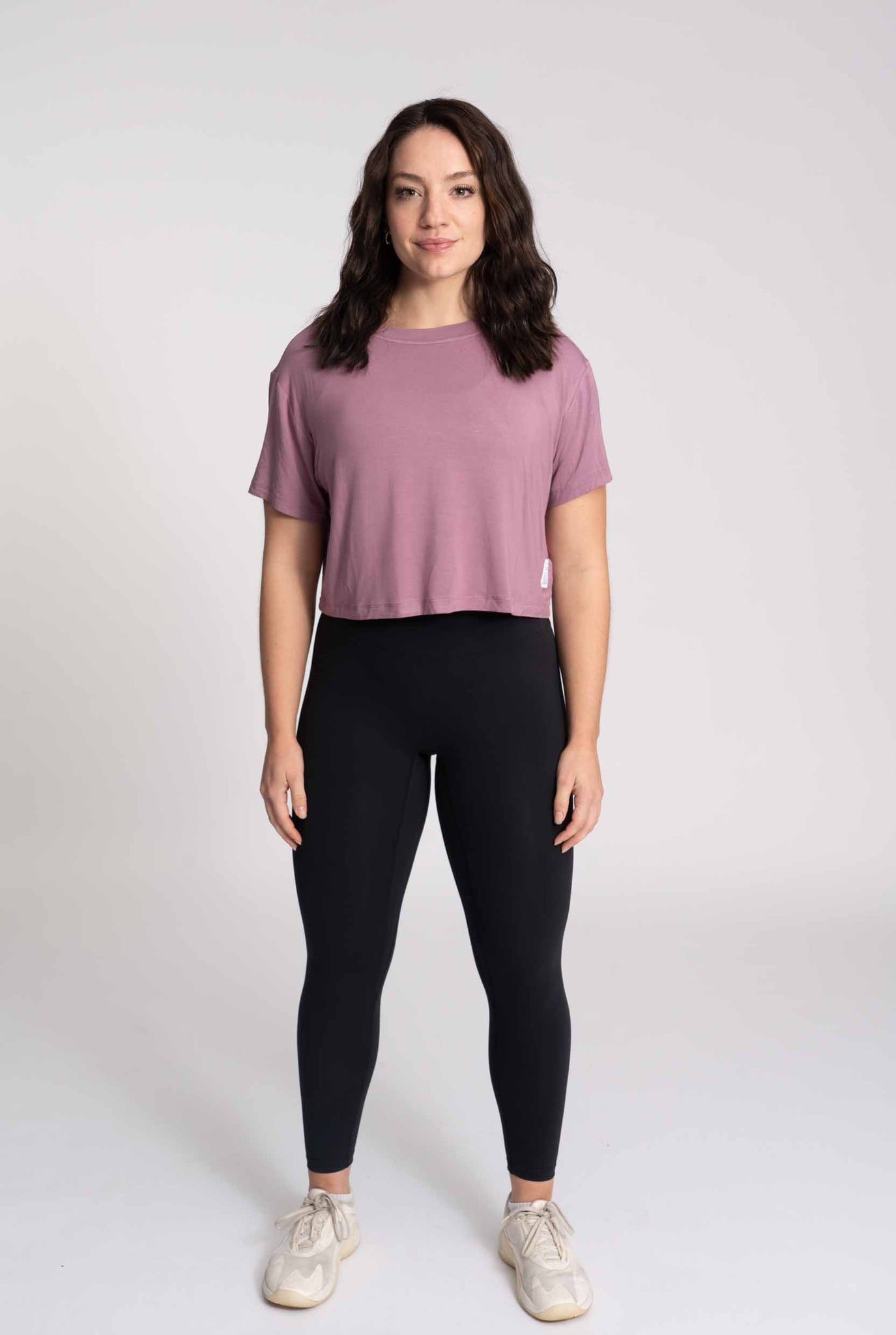 Thrive Crop Tee - Dusty Orchid