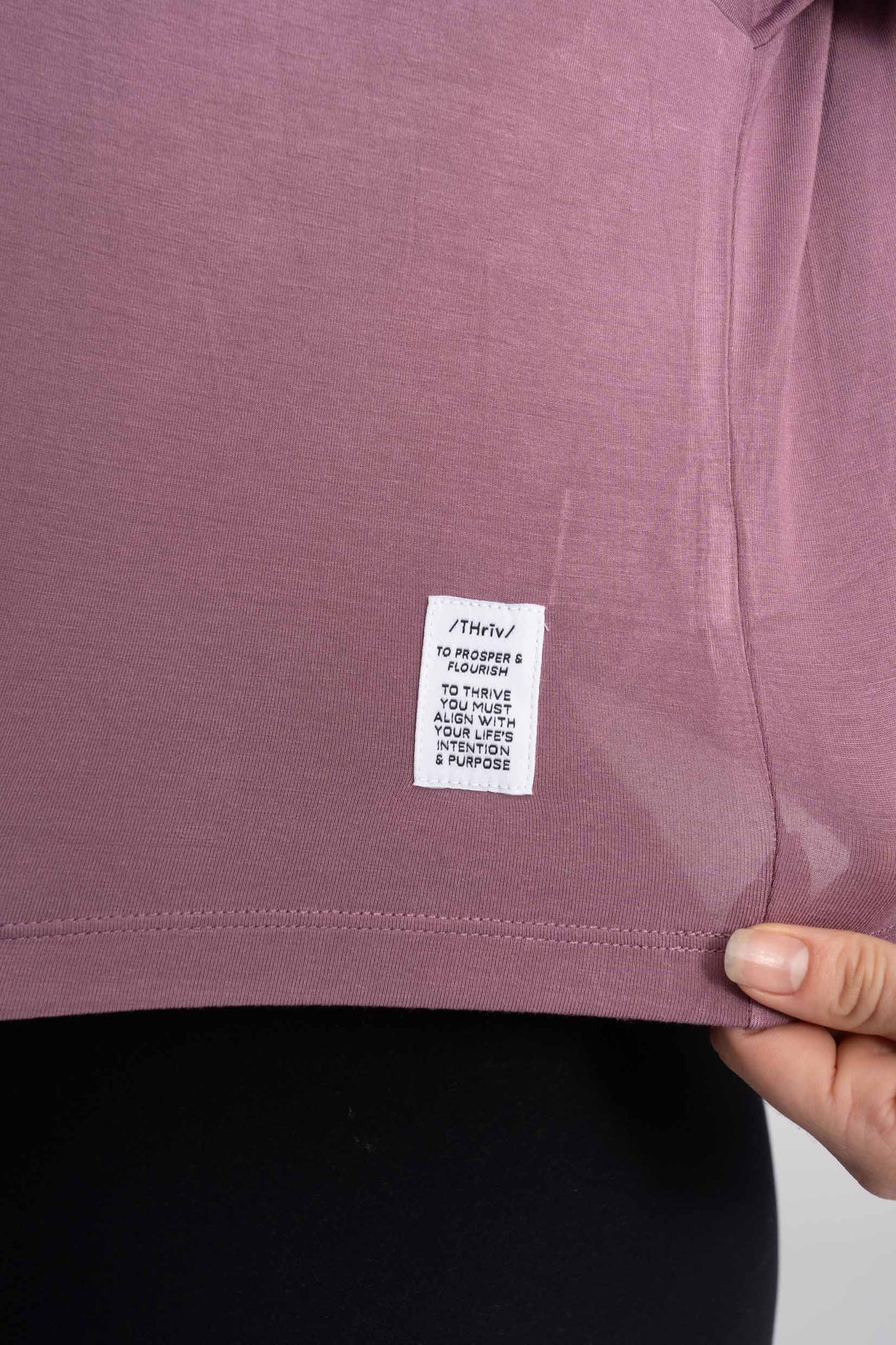Thrive Crop Tee - Dusty Orchid