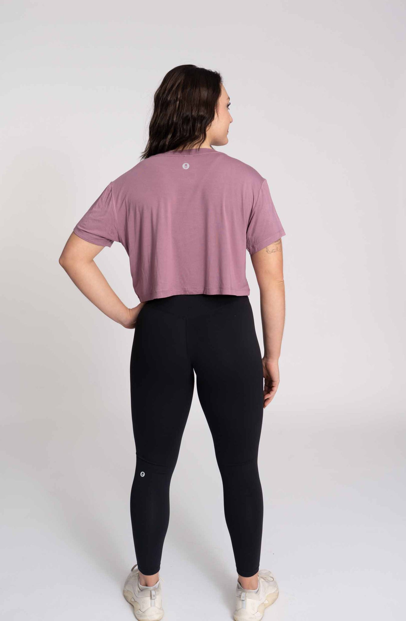 Thrive Crop Tee - Dusty Orchid