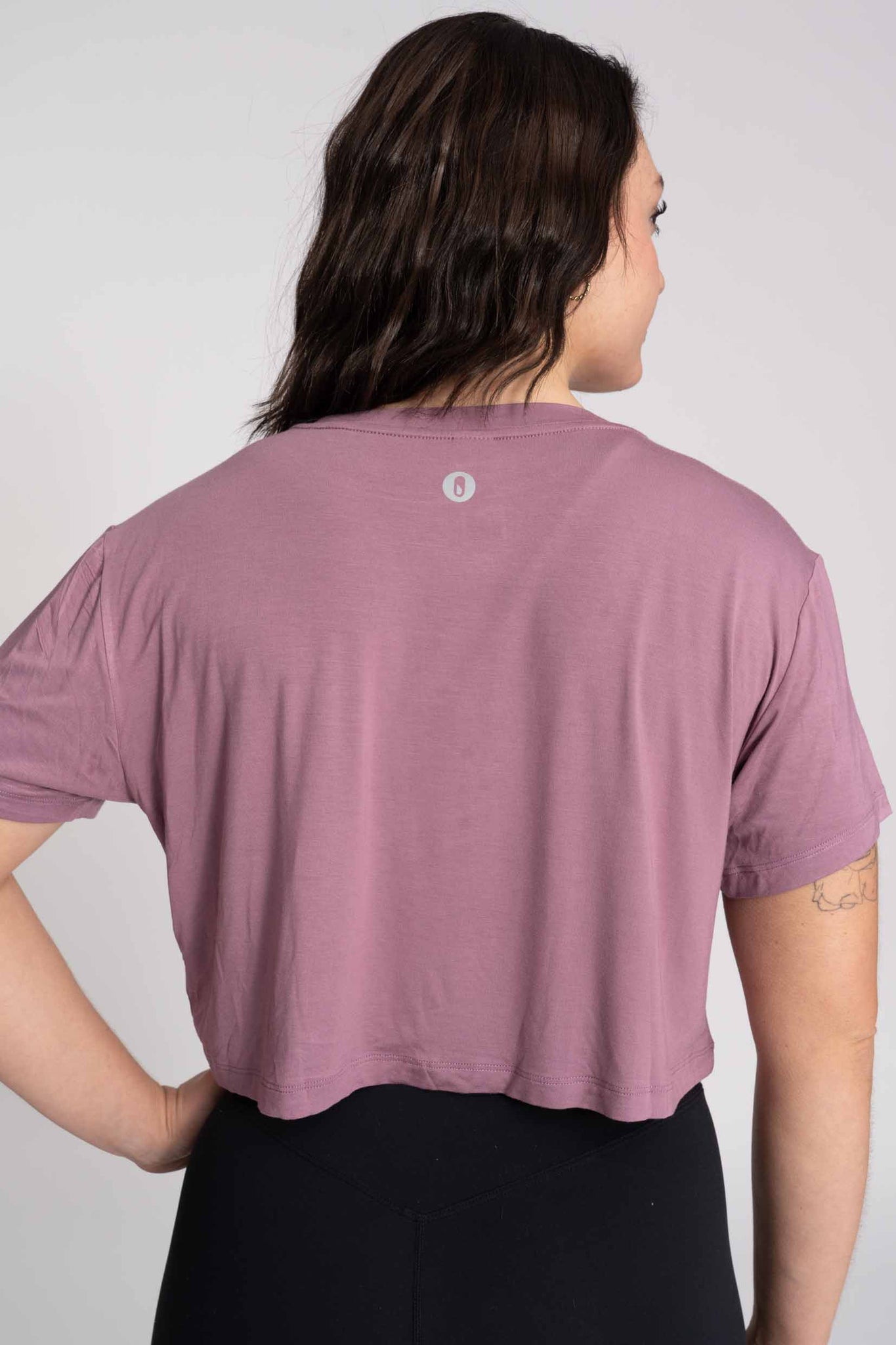 Thrive Crop Tee - Dusty Orchid