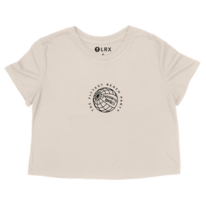 PBB - In The World Lifestyle Crop Tee - Bone (PREORDER ONLY- Preorders close October 1st, 2025 @ 11:59PM EST)