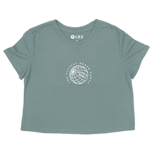 PBB - In The World Lifestyle Crop Tee - Mineral (PREORDER ONLY- Preorders close October 1st, 2025 @ 11:59PM EST)