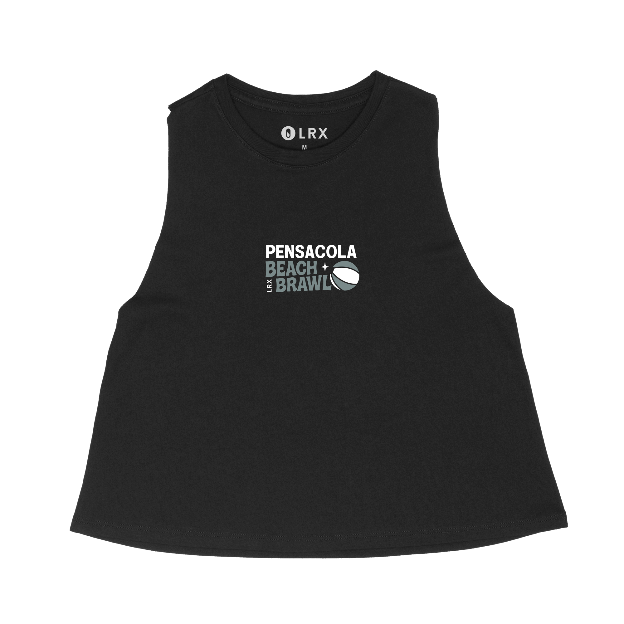 PBB - Fittest Beach Party Crop Tank-Black (PREORDER ONLY- Preorders close October 1st, 2025 @ 11:59PM EST)
