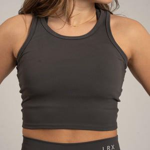 The Prescription Crop Tank - Graphite