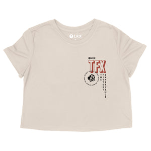 TFX - No Quit, Qualify Lifestyle Crop Tee - Bone (PREORDER ONLY-Preorders close October 9th @11:59 PM EST)