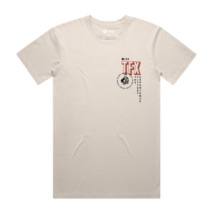 TFX - No Quit, Qualify Lifestyle Tee - Bone (PREORDER ONLY-Preorders close October 9th @11:59 PM EST)