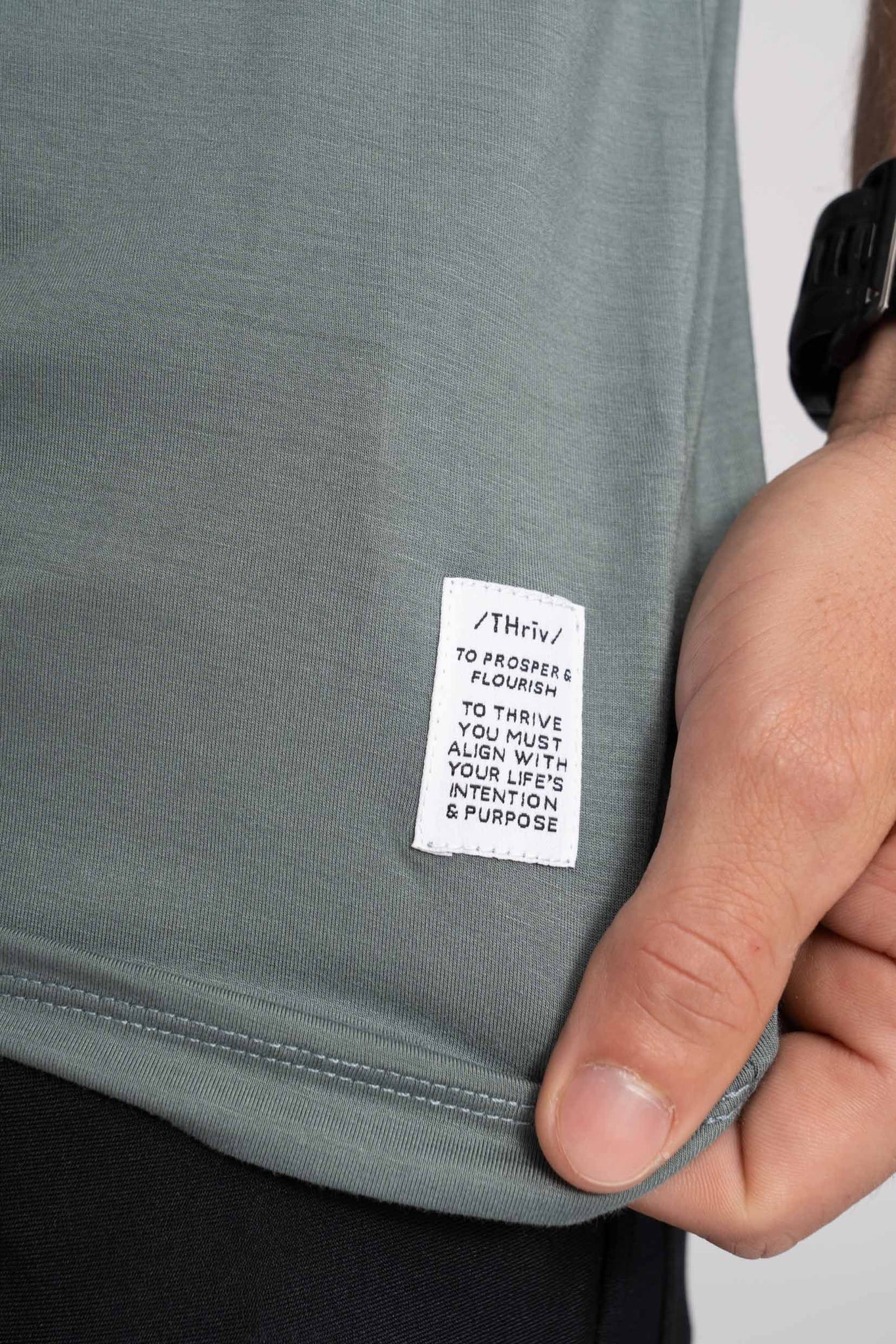 The Thrive Tee - Dusty Marine