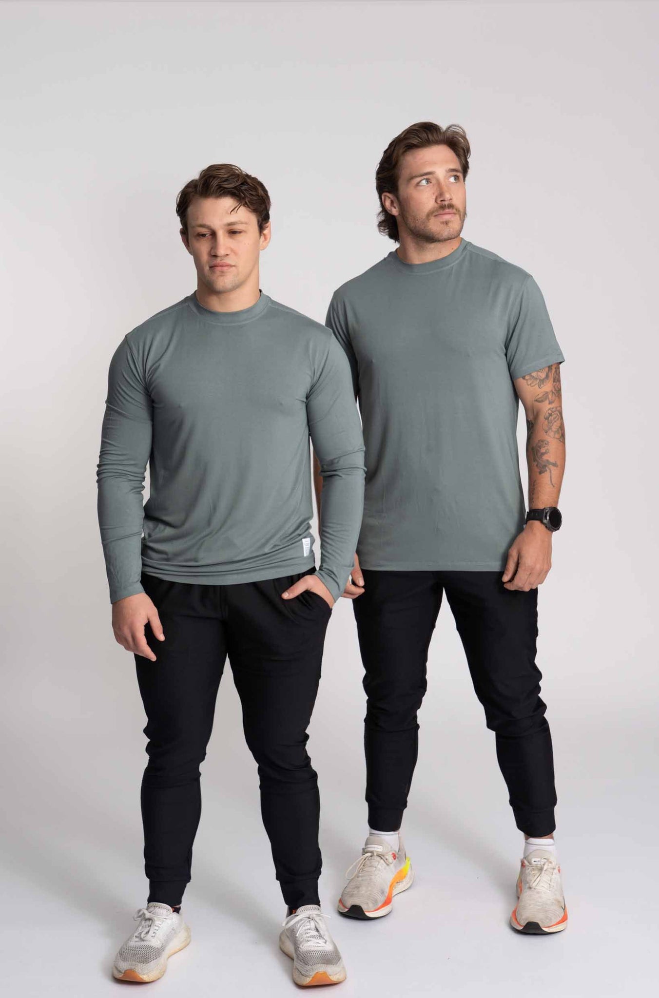 The Thrive Long-Sleeve - Dusty Marine